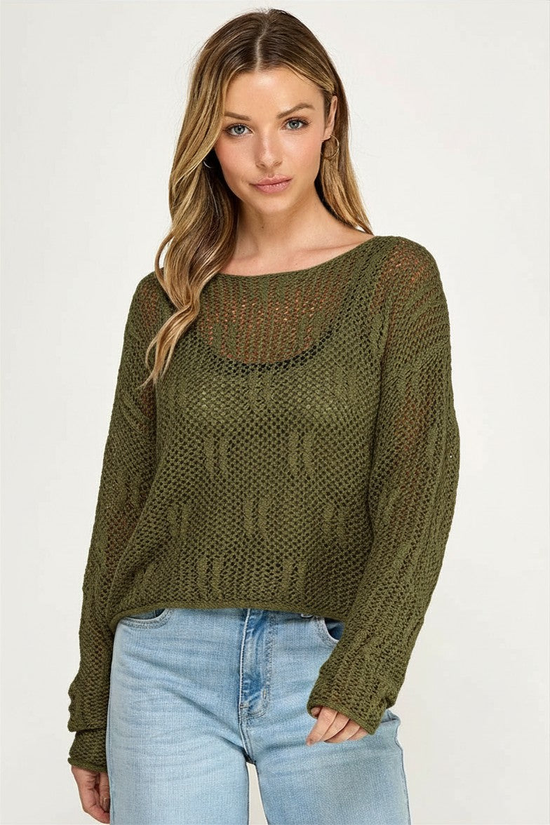 SW5689 Lightweight Sweater Top