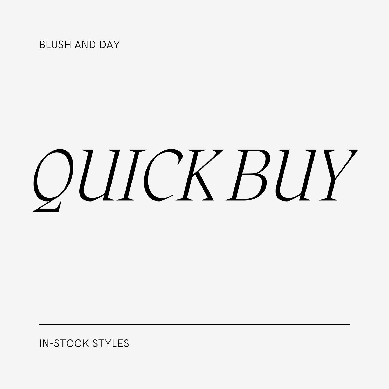 Quick Order