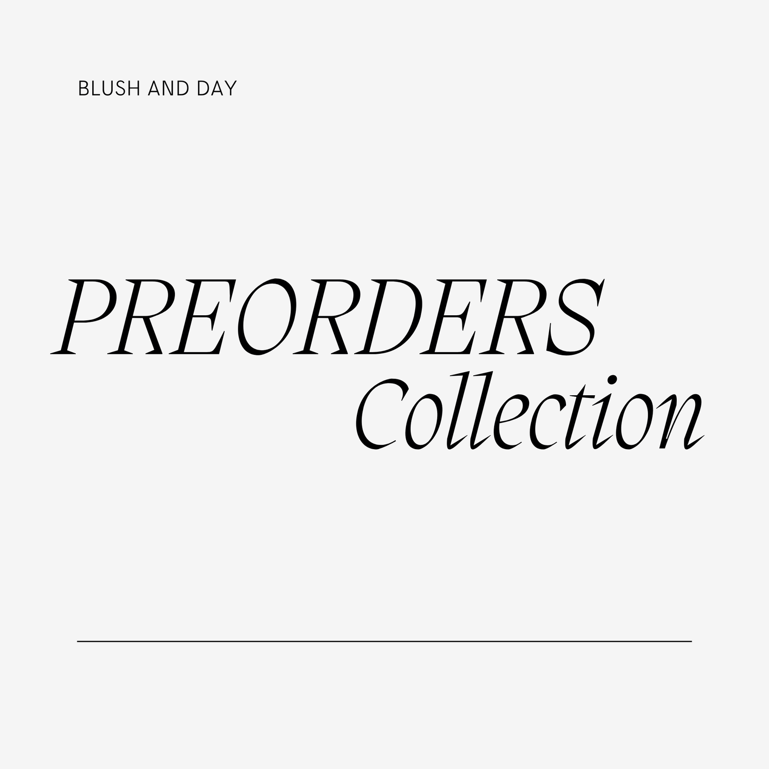 PREORDER