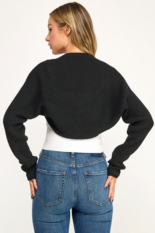 SW5622S Cropped Bolero Shrug