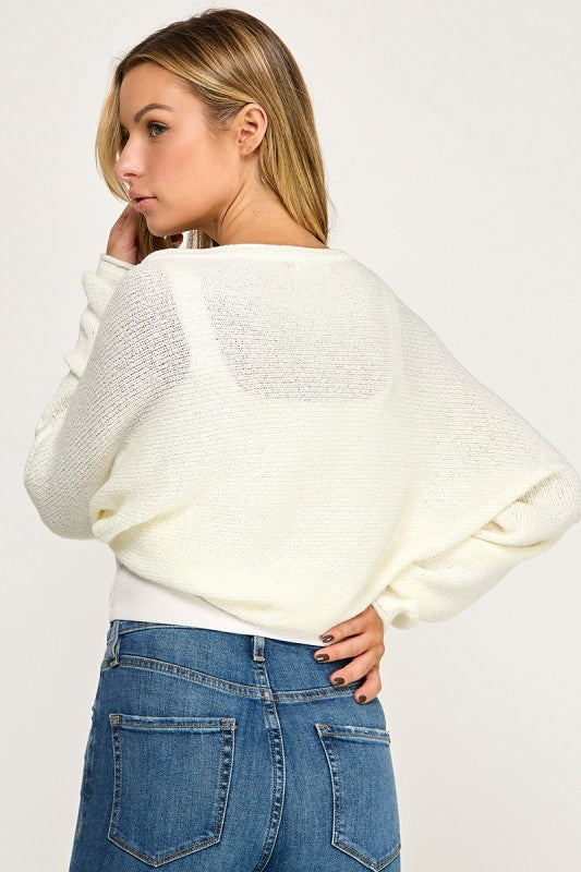SW5622S Cropped Bolero Shrug