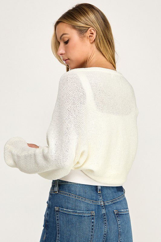 SW5622S Cropped Bolero Shrug