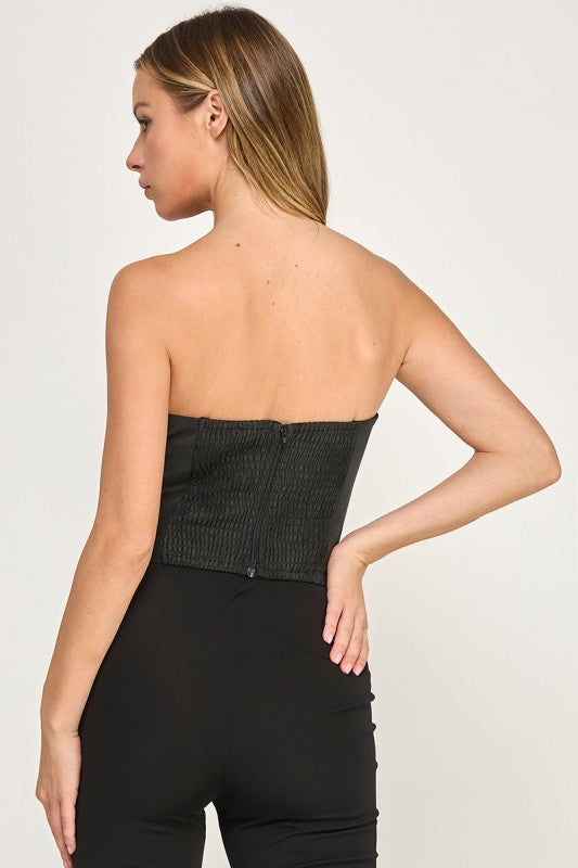 T5664 Strapless Studded Top