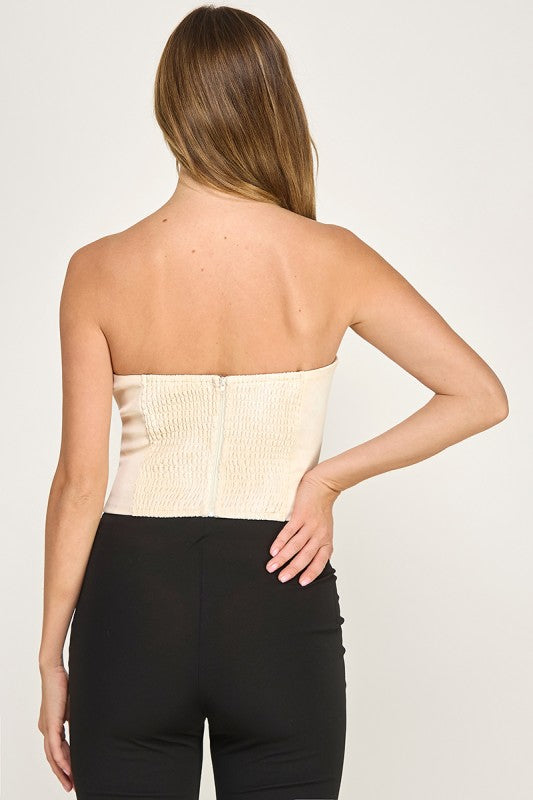 T5664 Strapless Studded Top