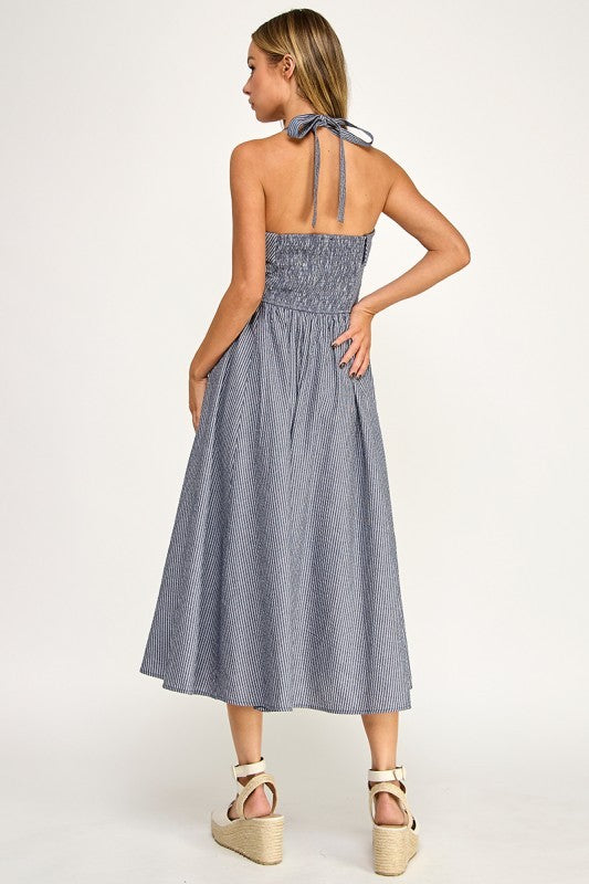 D5526-1 Tailored Texture Midi Dress
