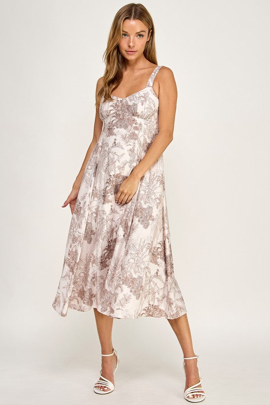 D5634-1 Tropical Oasis Midi Dress