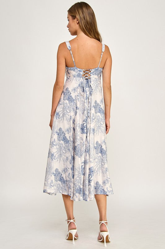 D5634-1 Tropical Oasis Midi Dress