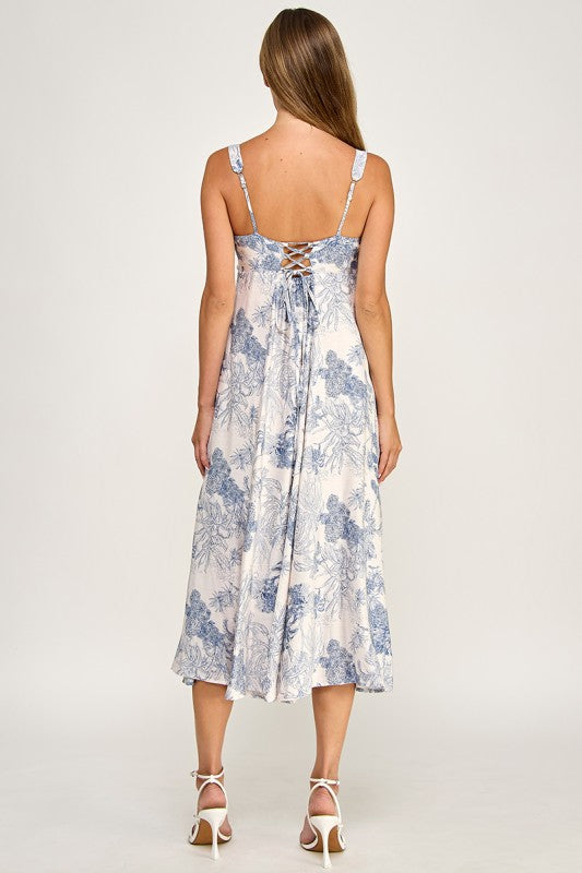 D5634-1 Tropical Oasis Midi Dress