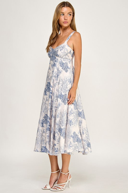 D5634-1 Tropical Oasis Midi Dress