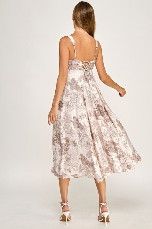 D5634-1 Tropical Oasis Midi Dress
