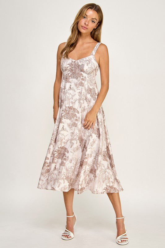 D5634-1 Tropical Oasis Midi Dress