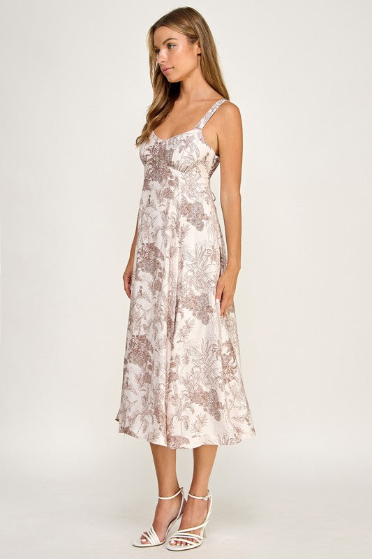 D5634-1 Tropical Oasis Midi Dress