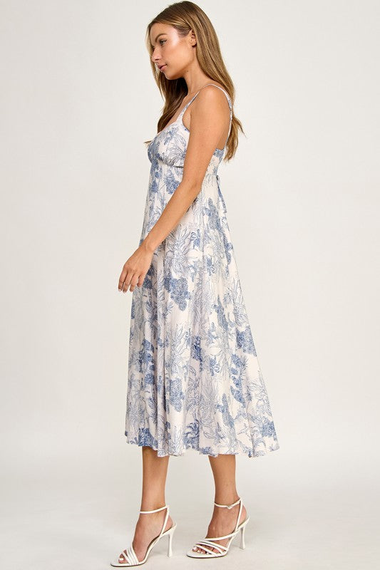 D5634-1 Tropical Oasis Midi Dress