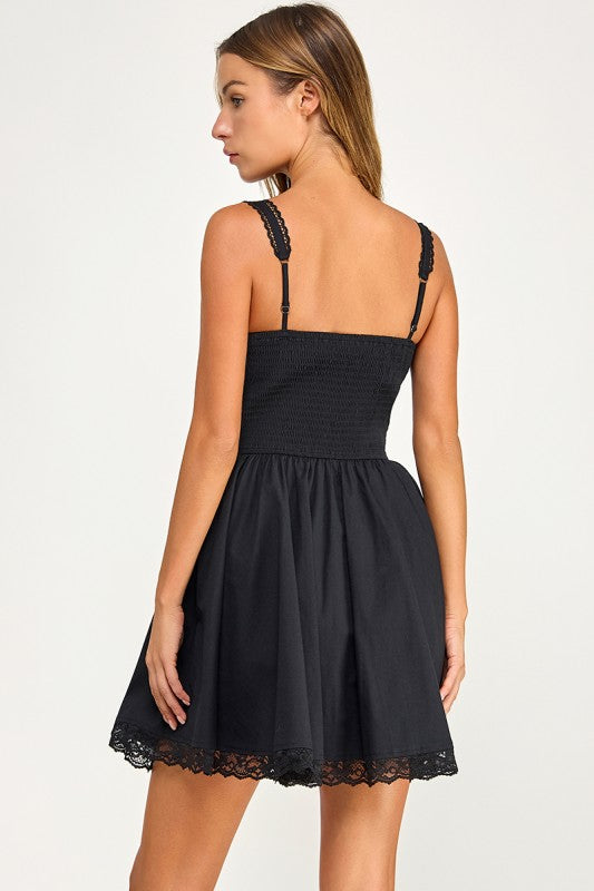 D5434 Lace Babydoll Dress